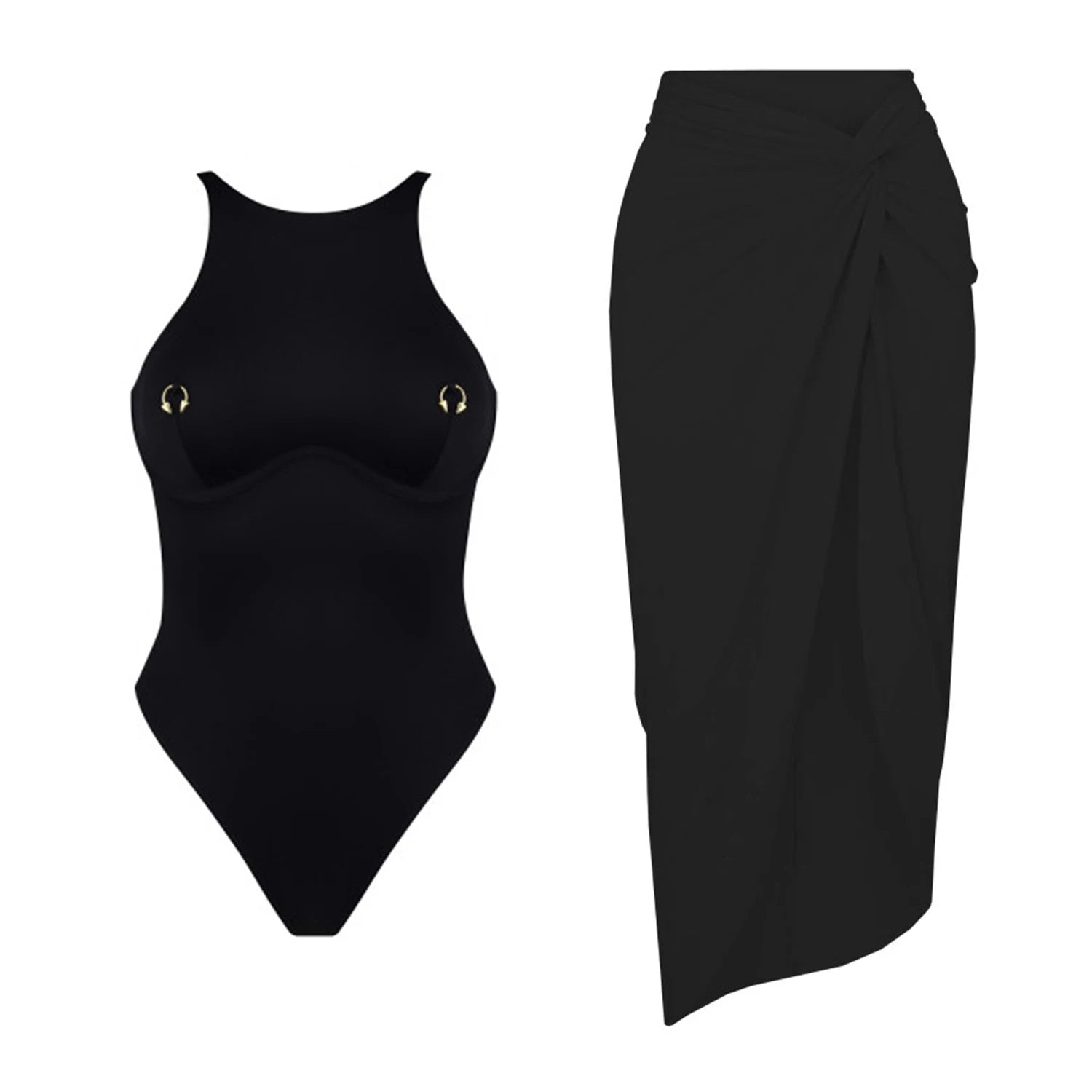 Vintage Inspired Bathing Suit with a Contemporary Edge