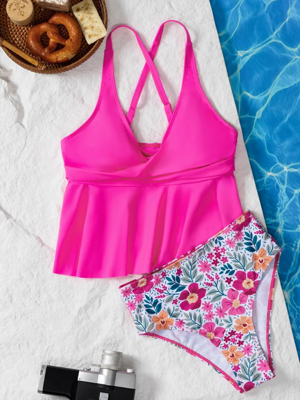 Casually Elegant Swimsuit with a Refined Edge