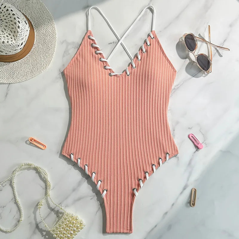 Finely Styled Bathing Suit with a Classic Vintage Look