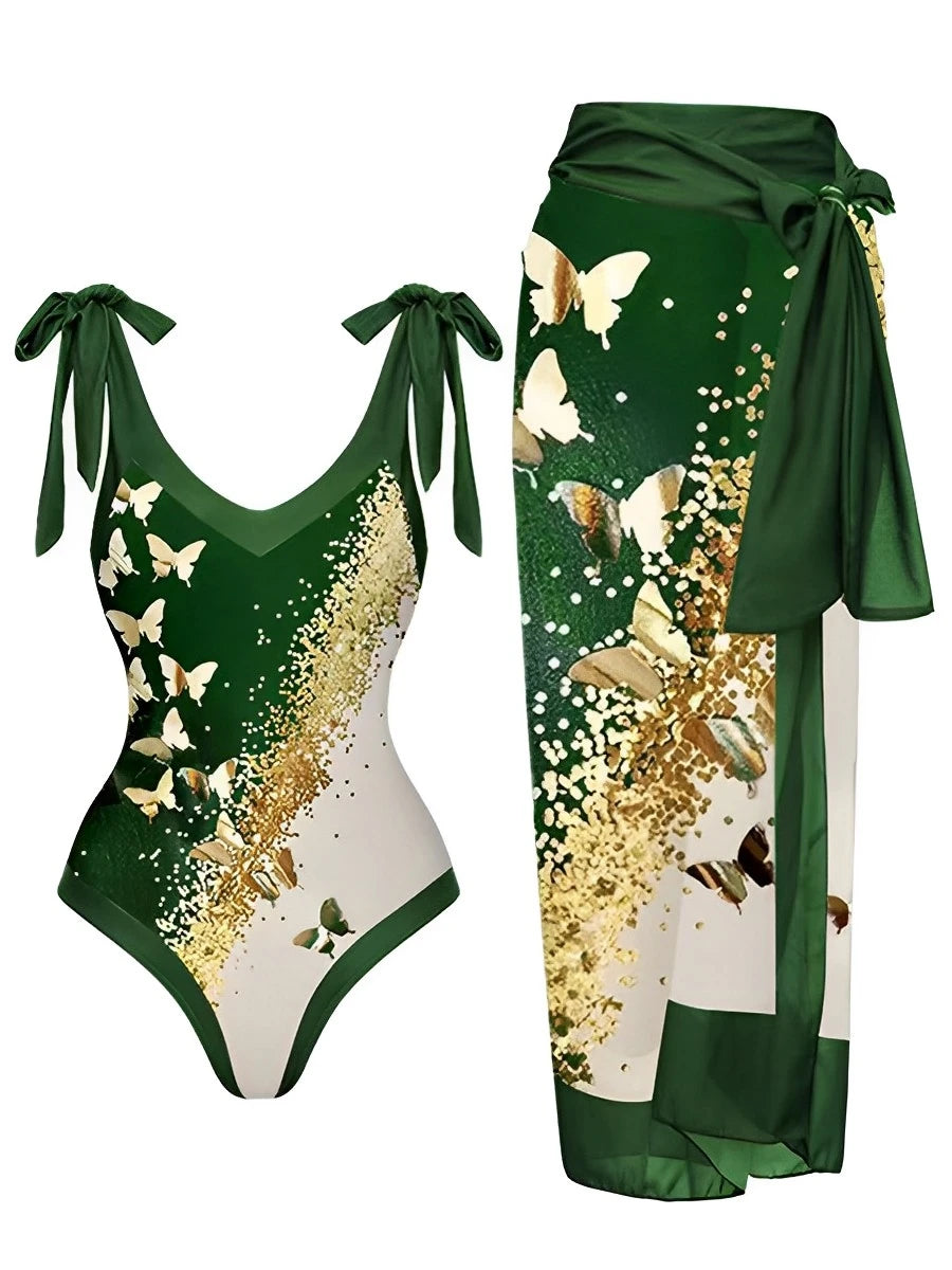 Casually Elegant Swimsuit with a Refined Edge