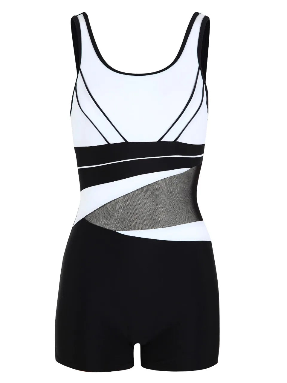 Subtly Elegant Monokini with a Refined Vintage Look