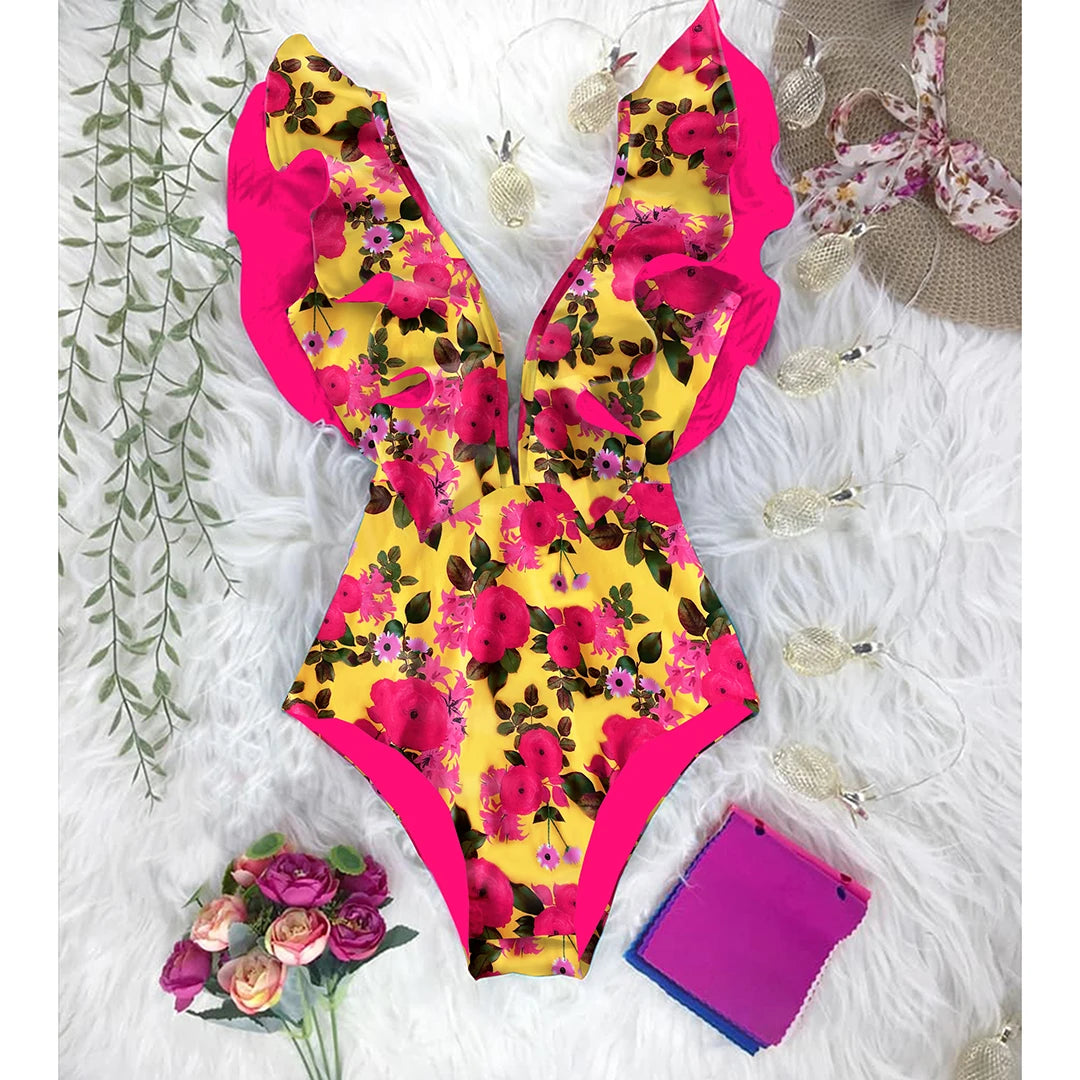 Finely Styled Bathing Suit with a Classic Vintage Look