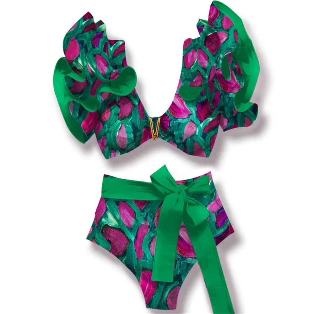 Vintage Inspired Bathing Suit with a Contemporary Edge