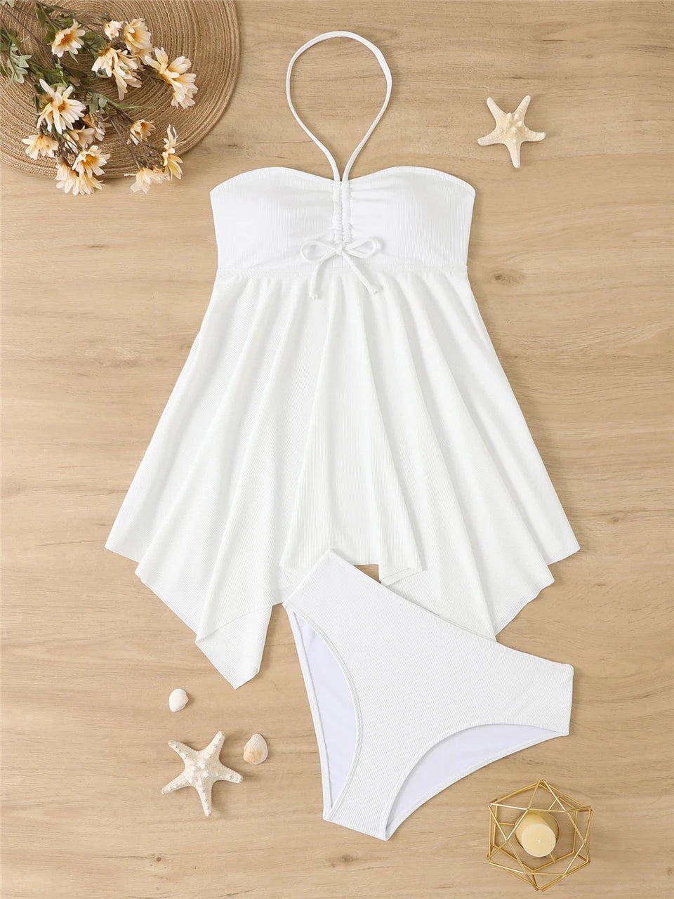Subtly Elegant Swimsuit with a Refined Vintage Look