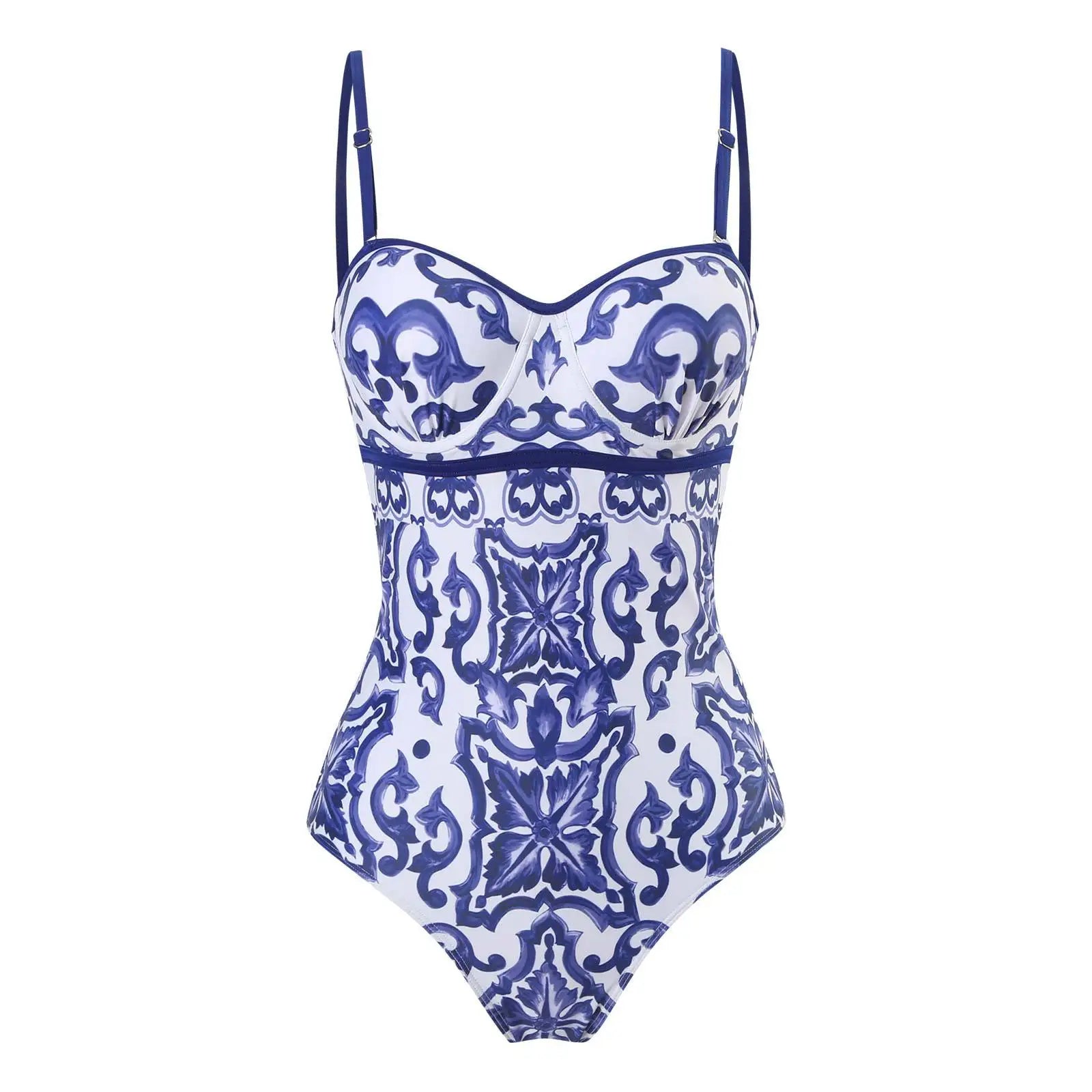 Subtly Elegant Bathing Suit with a Refined Vintage Look