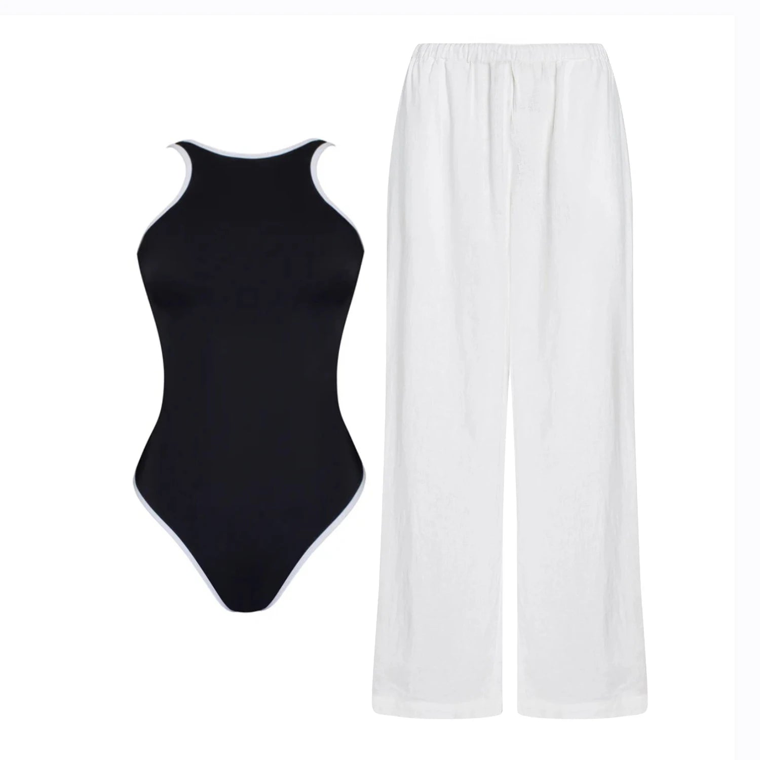 Classic Vintage Swimsuit with a Flattering Fit