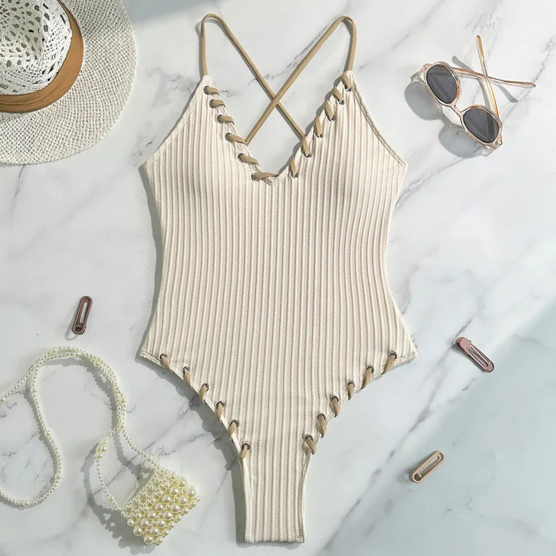 Finely Styled Bathing Suit with a Classic Vintage Look