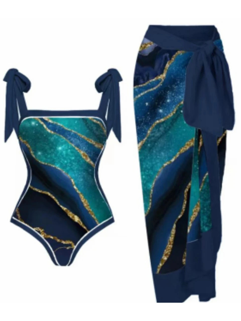 Subtly Elegant Swimsuit with a Refined Vintage Look