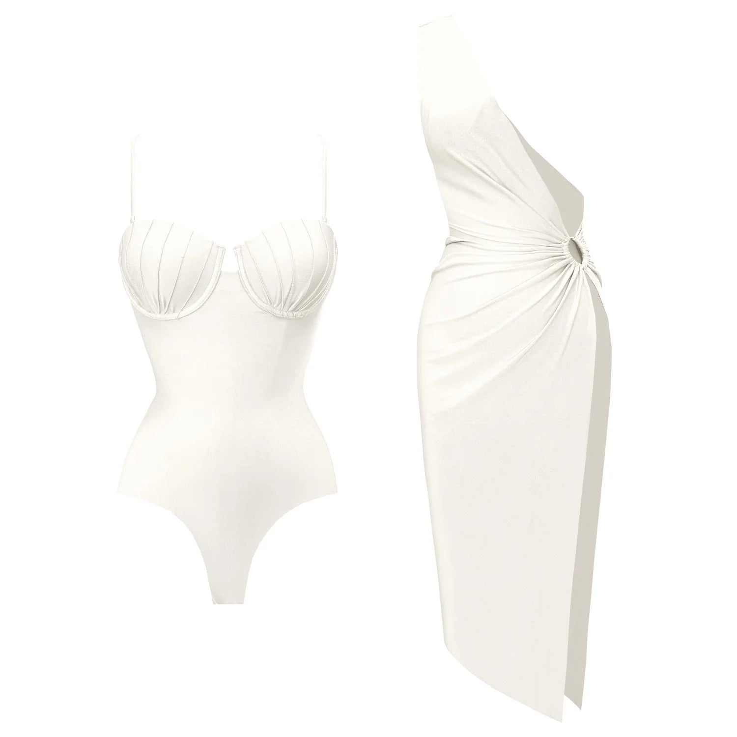 Finely Styled Bathing Suit with a Classic Vintage Look