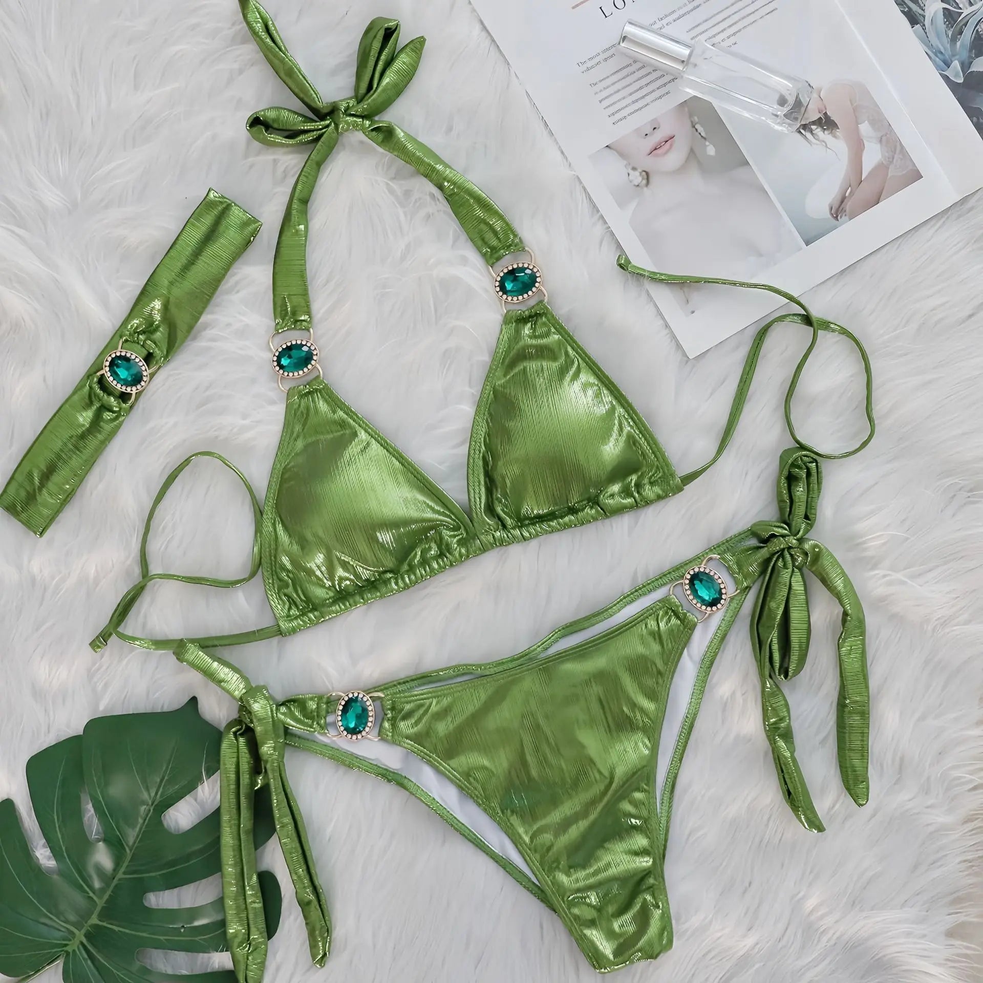 Subtly Elegant Bathing Suit with a Refined Vintage Look