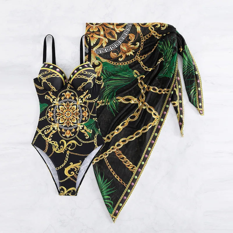 Classic Vintage Bathing Suit with a Flattering Fit