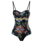 Subtly Elegant Bathing Suit with a Refined Vintage Look