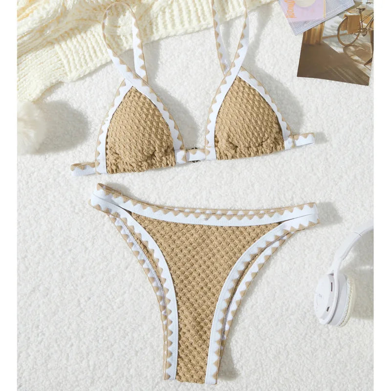 Subtly Elegant Bathing Suit with a Refined Vintage Look