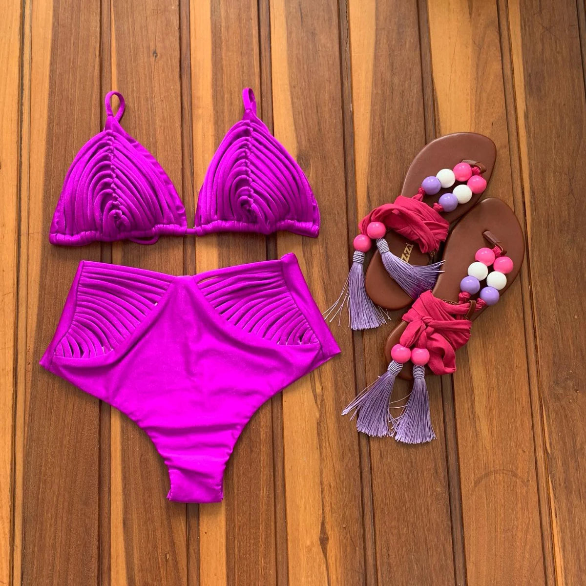Casually Elegant Bathing Suit with a Refined Edge