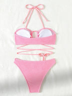Braewyn® | Push-up Bikini Set With Crossed Straps