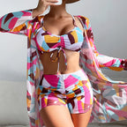 Olivia® | 3 in 1 Bikini Top + Pants + Kimono