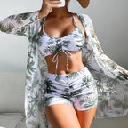 Olivia® | 3 in 1 Bikini Top + Pants + Kimono