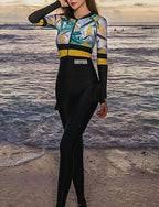 Rash Guard Dive Skin Suit Front Zip Upf50+ Quick Dry Full Body Diving Suit Swimsuit Surfing Diving Water Sports Summer