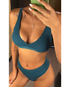 Baudelia® | Ribbed Color Bikini