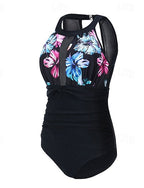 One Piece Swimsuit Mesh Swimwear Swimwear Light Pink Pink Breathable Quick Dry Sleeveless - Swimming Surfing Snorkeling Summer