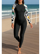 Rash Guard Full Body Swimwear Dive Skin Suit Front Zip Upf50+ Quick Dry High Elasticity Long Sleeve Swimwear Surfing Diving Snorkeling Summer