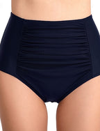 Swim Shorts High Waisted Bikini Bottom One Pieces Colored Brief Leg Quick Dry Elastic Bottoms Surfing Beach Swimming Summer