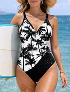 Bathing Suit One Piece Swimsuit Swimsuits Graphic Uv Protection Elastic Sleeveless Swimwear Swimsuit Surfing Diving Swimming Summer