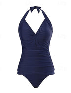 Halter Bikini Top Bathing Suit Swimsuits Colored Uv Protection Elastic Sleeveless Swimwear Swimsuit Surfing Diving Swimming Summer