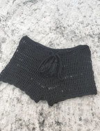 Swimwear Cover Up Stretchy Boxer Shorts Shorts Swimsuit Crochet Vacation Beach Wear Color Sleeveless Bathing Suits