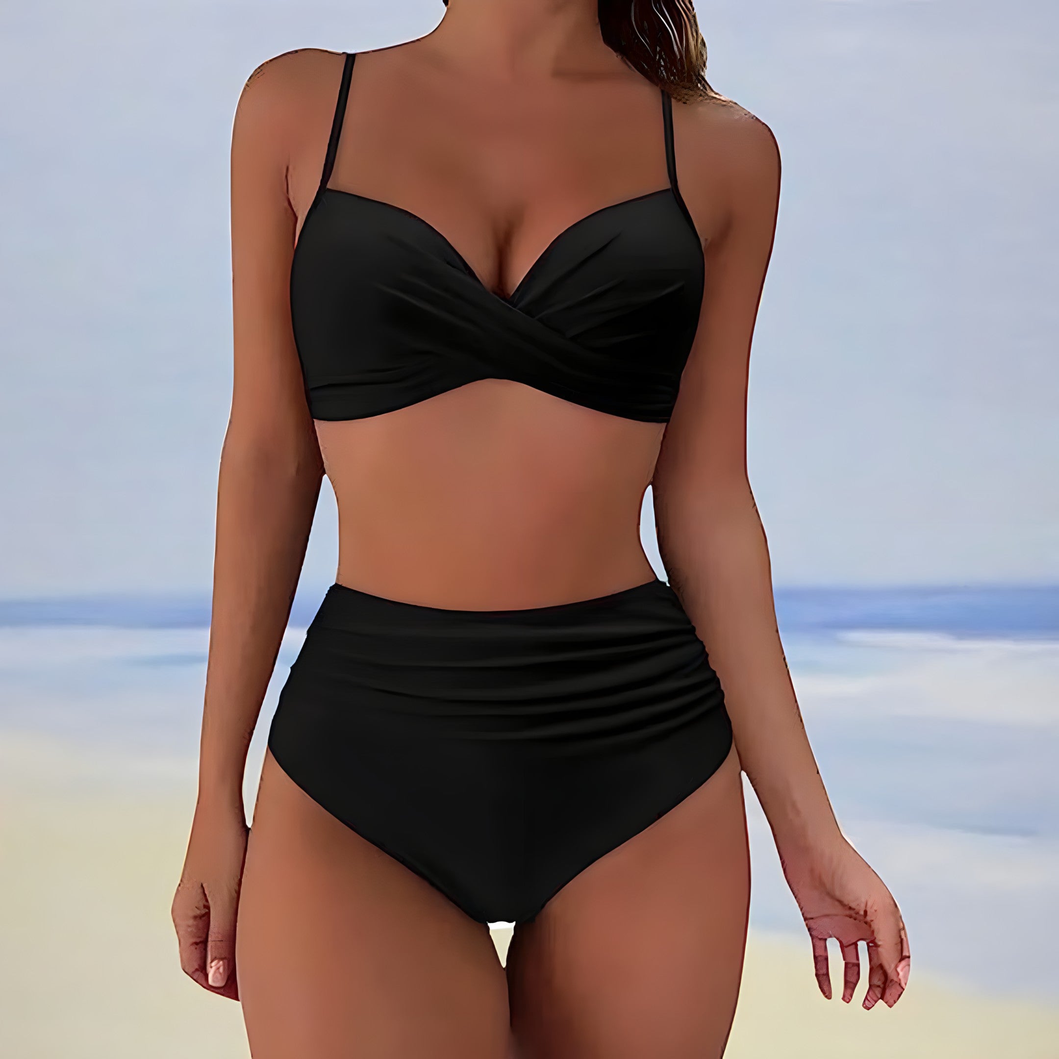 Leila® | High Waist Bikini With Twist Top