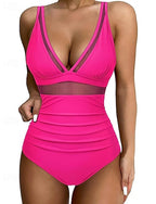Rash Guard Bathing Suit One Piece Swimsuit Colored Leoprint Uv Protection Elastic Sleeveless Swimwear Swimsuit Surfing Diving Swimming Summer