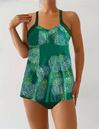 One Piece Swimsuit V Neck Swimwear Swimwear Purple Green Breathable Quick Dry Lightweight Sleeveless - Swimming Surfing Beach Summer Spring