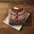 Russet & Sage Fair Isle Button Front Knit Cardigan