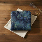 Midnight Blue Abstract Swirl All Over Print Crew Neck Sweater