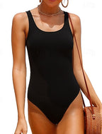 Bathing Suit Swimsuits One Pieces Colored Uv Protection Elastic Sleeveless Swimwear Swimsuit Surfing Diving Swimming Summer