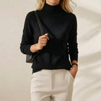 Black-half turtleneck