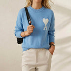 Blue [a36 jacquard round neck cotton gauze style]