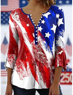 Independence Day American Anniversary Patriotic Swimwear Tankini Skirt Swimsuit Vacation Graphic Flag Halter Neck Sleeveless Bathing Suits