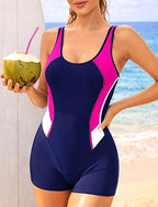 Rash Guard Bathing Suit Swimsuits Patchwork Zip Up Uv Protection Elastic Sleeveless Swimwear Swimsuit Surfing Scuba Swimming Summer