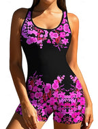 Rash Guard One Piece Surfing Suit Bathing Suit Tropical Color-blocking Zip Up With Built in Bra Removable Pad Uv Sun Protection Upf50+ Ultra Light (ul) Long Sleeve Swimwear Bodysuit