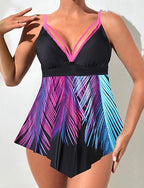 Swimwear 2 Piece Briefs Swimsuit Backless Vacation Beach Wear V Neck Sleeveless Bathing Suits