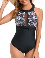 One Piece Swimsuit Mesh Swimwear Swimwear Light Pink Pink Breathable Quick Dry Sleeveless - Swimming Surfing Snorkeling Summer
