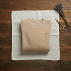 Cashmere Crew Neck Sweater with Contrast Trim
