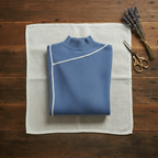 Cashmere Turtleneck Sweater with Contrast Cuff