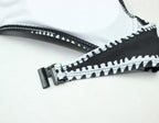 Delia® | Black and White Bandeau Bikini