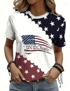 American Independence Day Swimwear Bikini Briefs Swimsuit Vacation Graphic Flag Halter Neck Sleeveless Bathing Suits