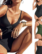 Standard Bathing Suit One Piece Swimsuit Cut Out Swimsuits Colored Uv Protection Elastic Sleeveless Swimwear Swimsuit Surfing Diving Swimming Summer