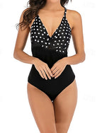 Bathing Suit Swimsuits One Pieces Stripes Uv Protection Elastic Sleeveless Swimwear Swimsuit Surfing Diving Swimming Summer
