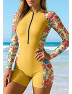 Medium Rash Guard Bathing Suit Swim Shirt Zip Up Removable Pad Front Zip Uv Sun Protection Upf50+ Ultra Light (ul) Long Sleeve Swimwear Sun Shirt Surfing Beach Water Sports Summer