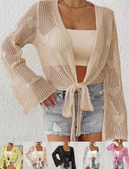 Swimwear Cover Up Rash Guard Swimsuit Cut Out Vacation Beach Wear Color Long Sleeve Bathing Suits